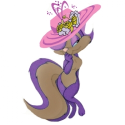 Red Hatter Purple Kitty Red Hat Badge artwork 112 Pink wofc